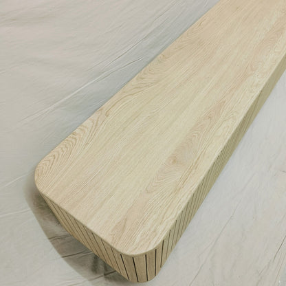 Eiken TV meubel met verticale stroken