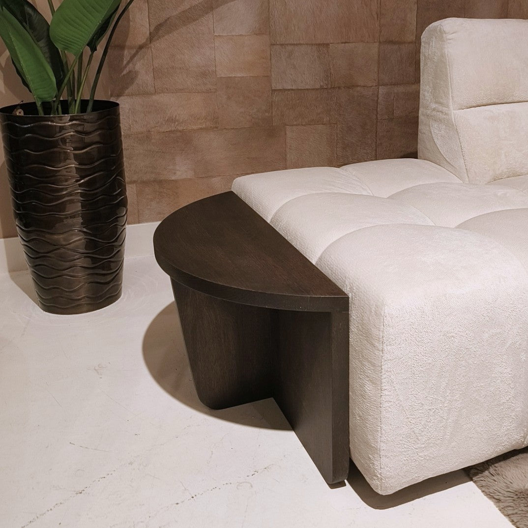 Ronde salontafel set van 2 | massief eikenhout