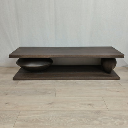 Sculpture TV meubel – massief eikenhout